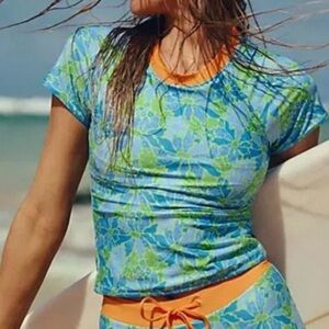 Free People Inner Realm High Tide Surf Swim Top UV Protection XL NEW $118